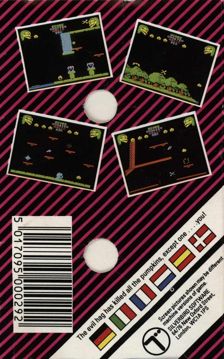 Cauldron II the Pumpkin Strikes Back box art for Commodore 64